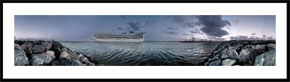 Cruise Copenhagen - 360 graders panoramabillede nedtonet