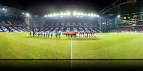FC København vs Chelsea FC Champions League kamp i Parken 2010 - panoramabillede