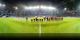 FC København vs FC Barcelona Champions League kamp i Parken 2009 - panoramabillede