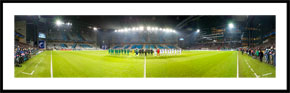 FC København (FCK) vs Panathinaikos FC i Parken - panoramabillede i farver