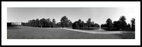 Frederiksberg Have - Panorama i sort/hvid