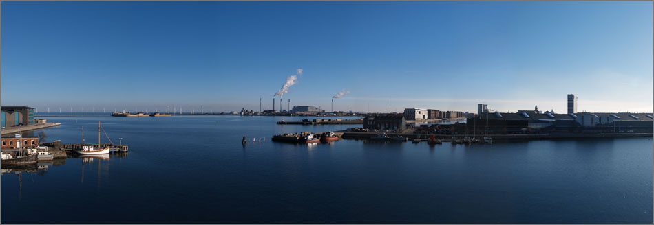 Panorama af Frihavnen og Nordhavnen