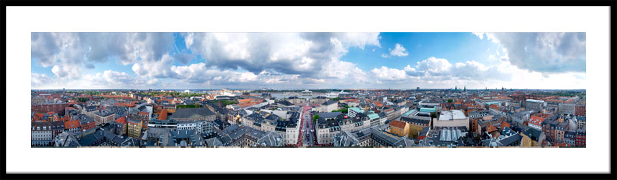 360 graders panorama af Københavns Havn sommer