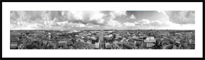 Havnen Sommer - 360 graders panorama i sort/hvid