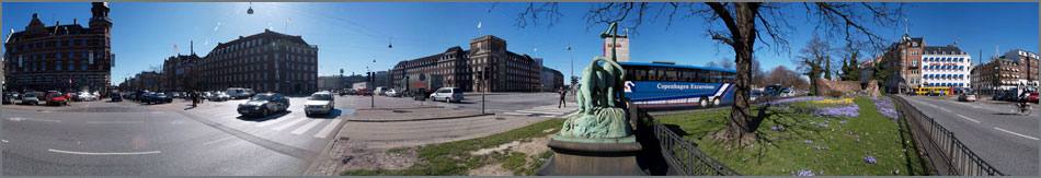 360 graders panorama af København ved H. C. Andersens Boulevard