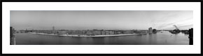 Islands Brygge - Panorama i sort/hvid