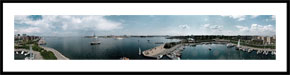 Langelinie Lystbådehavn - 360 graders panoramabillede nedtonet
