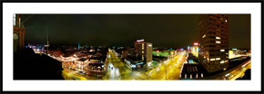 Panorama af Tivoli og Hotel Royal - panoramabillede i farver