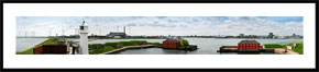 Panorama af Trekroner Fort - panoramabillede i farver