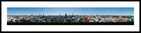 Udsigten fra Runde Tårn - 360 graders panoramabillede i farver
